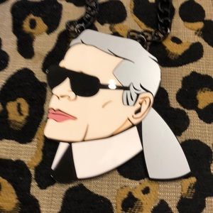 Karl Lagerfeld Resin Necklace